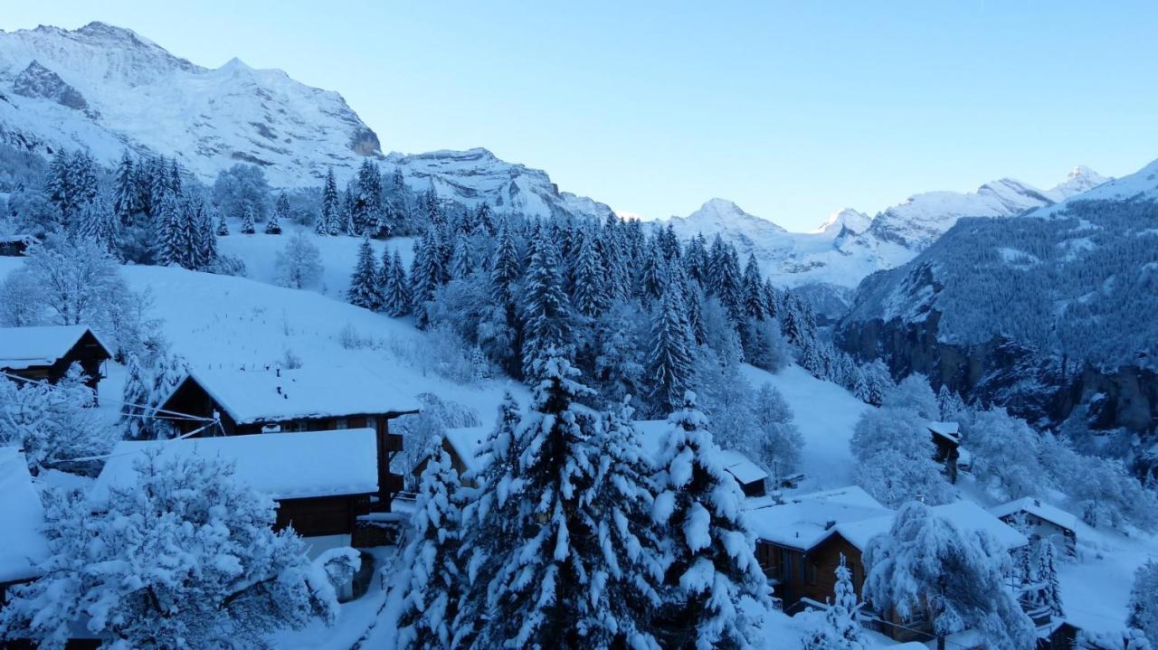 Chalet Eigersunne 2 Wengen Esterno foto